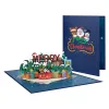 Pop Up Christmas Card, 3D Holidays Greeting Cards, New Year Card