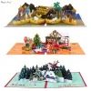 Pop Up Christmas Card, 3D Holidays Greeting Cards, New Year Card
