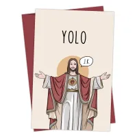1PC,Funny Creative Greetings Jesus Easter Cards, Small Business Supplies, Thank You Cards, Cards, Unusual Items, Gift Cards