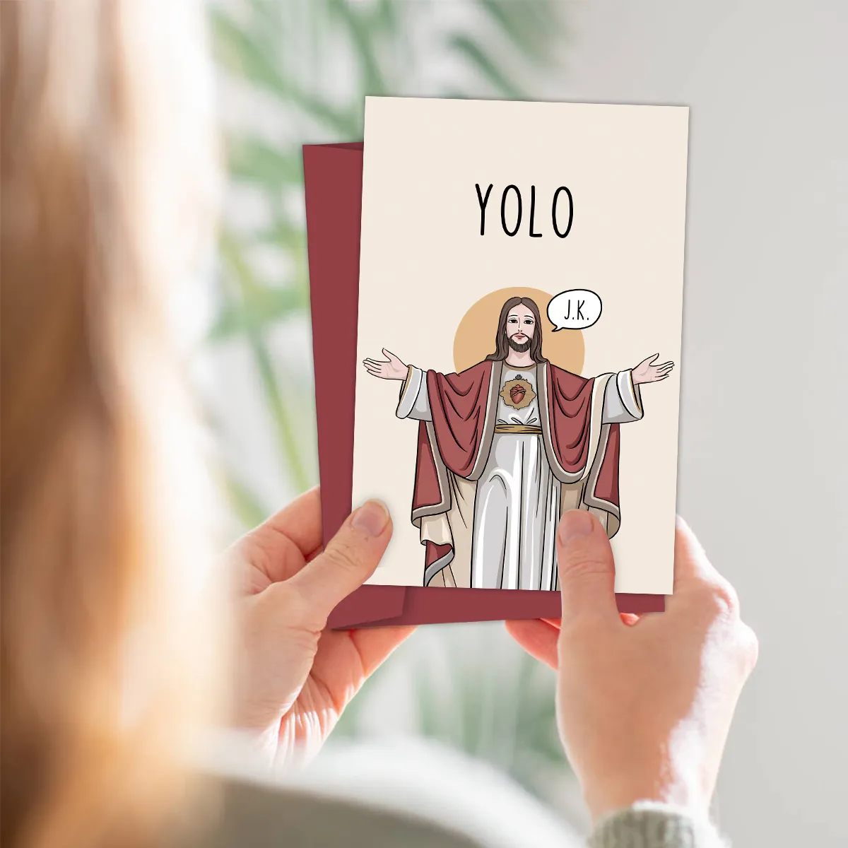1PC,Funny Creative Greetings Jesus Easter Cards, Small Business Supplies, Thank You Cards, Cards, Unusual Items, Gift Cards