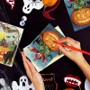12/24pcs Halloween Pumpkin Ghost Greeting Cards Party Invitations Postcard Card Kids Gift Happy Halloween Party Supplies