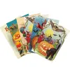 12/24pcs Halloween Pumpkin Ghost Greeting Cards Party Invitations Postcard Card Kids Gift Happy Halloween Party Supplies