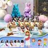 9*9cm Mini Easter Jesus Figures with Card Pocket Jesus Toy Sunday School Baptism Souvenirs Easter Invitation Cards