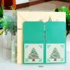 3D Pop Up Greeting Cards Merry Christmas Cards New Year Greeting Cards Blessing Postcard Swan Mermaid Thank You Cards Decor Gift