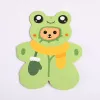 12Pcs Cratoon Animal Theme Folding Greeting Card Invitations Gift Card for Kids Birthday Baby Shower Back To Shool Party Decor