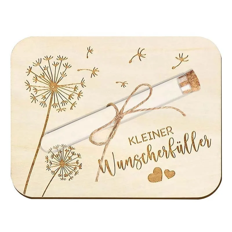 Elegant Wooden Invitation Cards Love Letters Wishing Weddings Money Gifts Ornaments Party Graduation Season Greeting Baby Shower