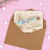 Elegant Wooden Invitation Cards Love Letters Wishing Weddings Money Gifts Ornaments Party Graduation Season Greeting Baby Shower