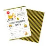 10pcs Kid's Birthday Invitations Cards Decorations Construction Excavator Car Theme Party Favors Baby Shower Party Supplies