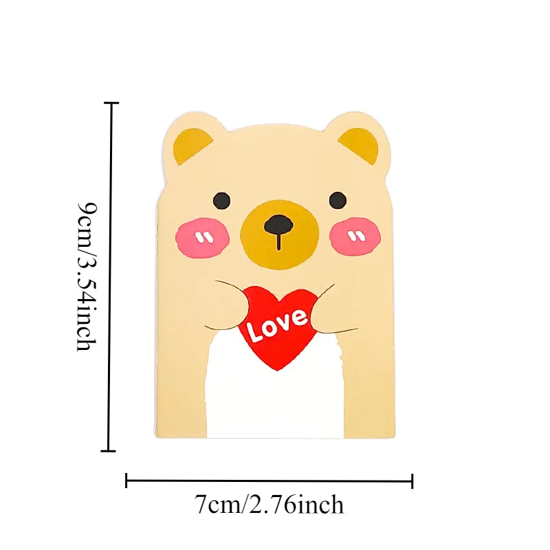 10-100Pcs Cute Cartoon Cards Happy Birthday Cards Business Postcard Decoration Greeting Card Invitations Cards School Kid Gift