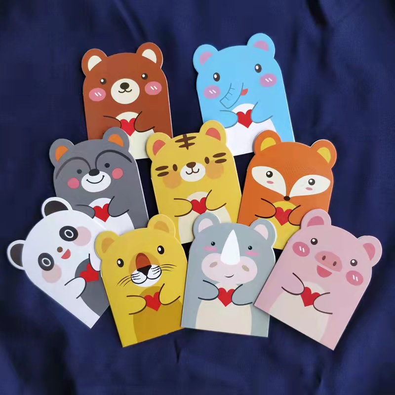 Cartoon greeting cards – back to school supplies fun