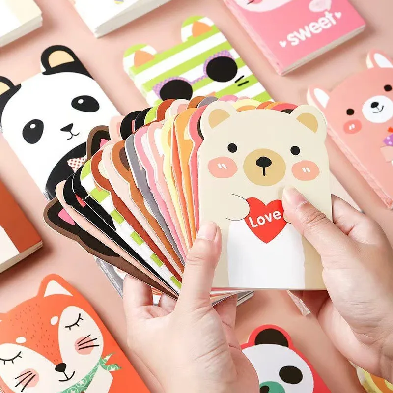 10-100Pcs Cute Cartoon Cards Happy Birthday Cards Business Postcard Decoration Greeting Card Invitations Cards School Kid Gift
