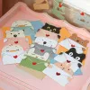 9Pcs Cartoon Animal Gift Card with Envelope Folded Greeting Card Holiday Wishes Postcards for Birthday Baby Shower Party Decor