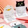 9Pcs Cartoon Animal Gift Card with Envelope Folded Greeting Card Holiday Wishes Postcards for Birthday Baby Shower Party Decor
