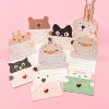 9Pcs Cartoon Animal Gift Card with Envelope Folded Greeting Card Holiday Wishes Postcards for Birthday Baby Shower Party Decor