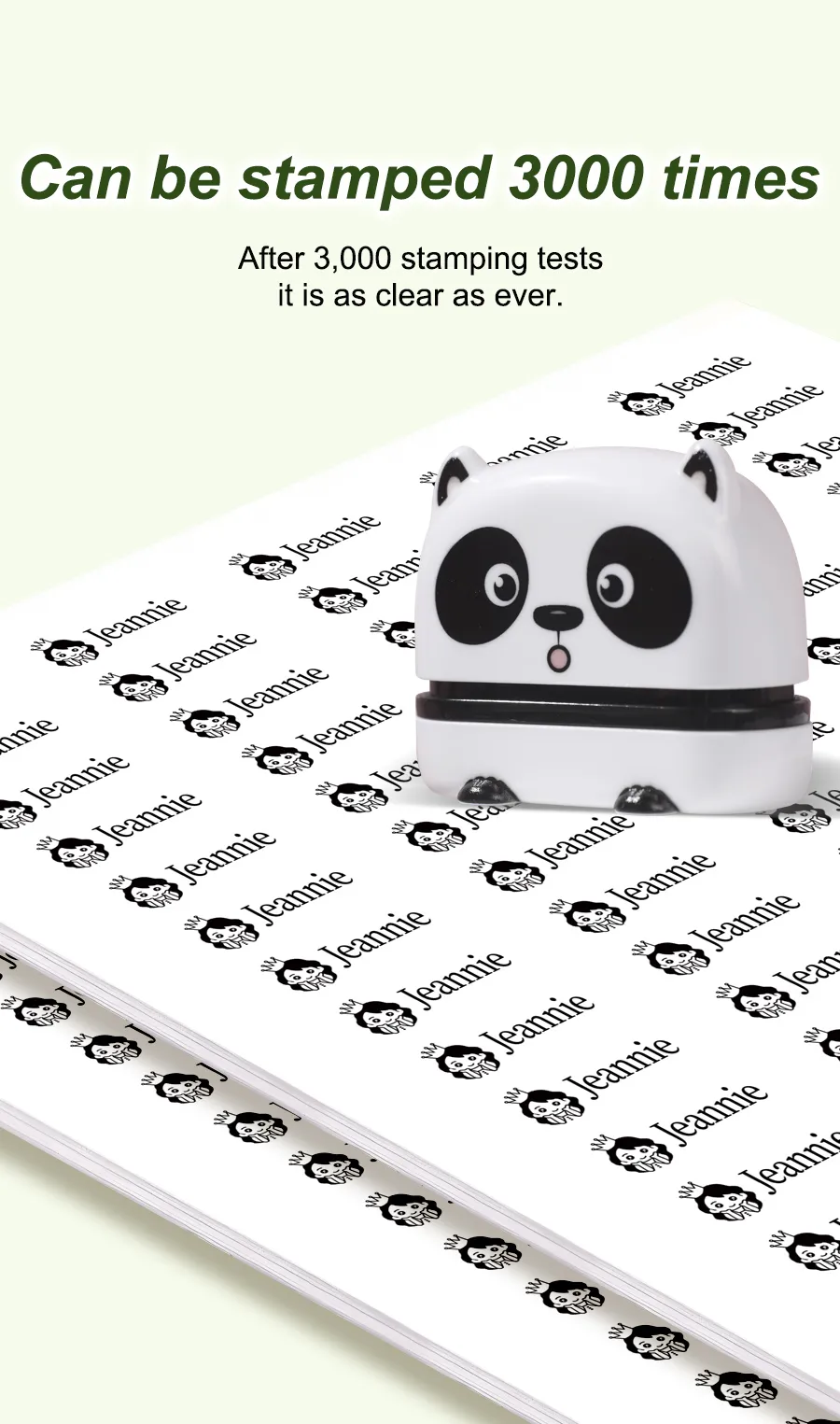 Personalized Baby Name Stamp Set - Custom Waterproof Ink Seal for School, Travel & Kindergarten, Durable Non-Fading Toy Gift