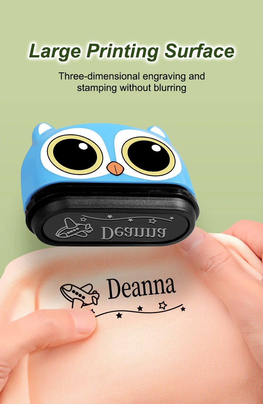 Personalized Baby Name Stamp Set - Custom Waterproof Ink Seal for School, Travel & Kindergarten, Durable Non-Fading Toy Gift