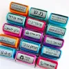 Customized Arabic Hebrew Name Stamp Waterproof Seal Custom Teacher Signature Student Child cloth ink stamp Selfing-inking stamp