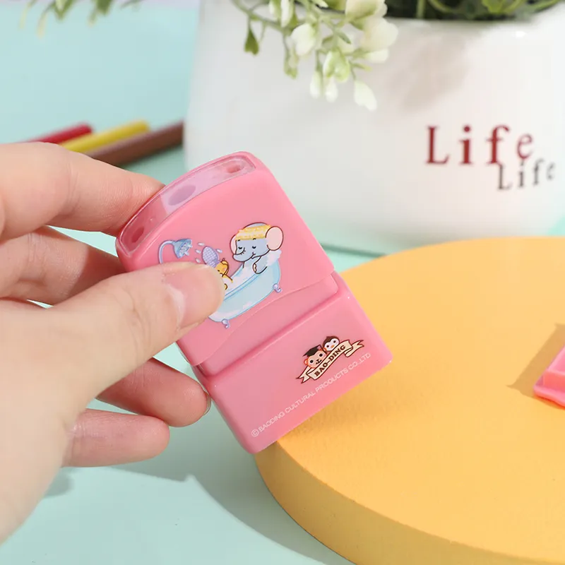 Custom Kids Name Stamp | Waterproof Non-Fading Engraved Seal | School Student Gift & Kindergarten Supplies