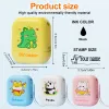 Custom Name Stamp for Laundry & Travel - Waterproof Ink Seal with Cartoon Icons, School/Kindergarten Organization Tool
