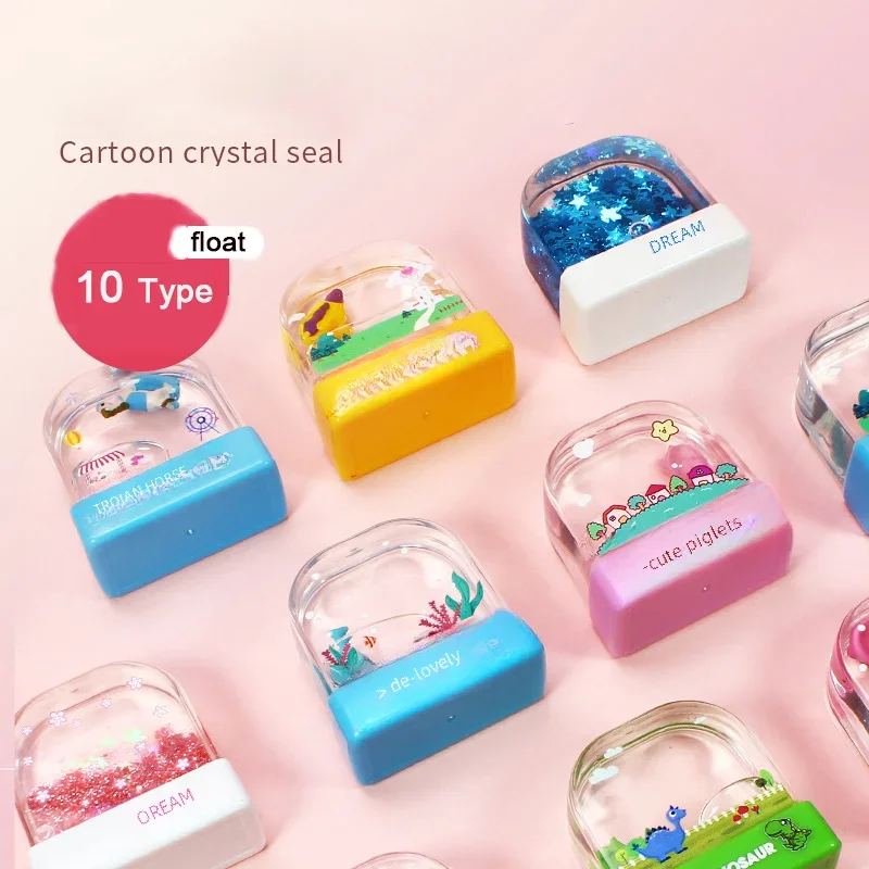 Children's Name Seal Free 5ml Ink Custom Students Name Stamp Kindergarten Clothes Waterproof Name Sticker Will Not be Washed Off