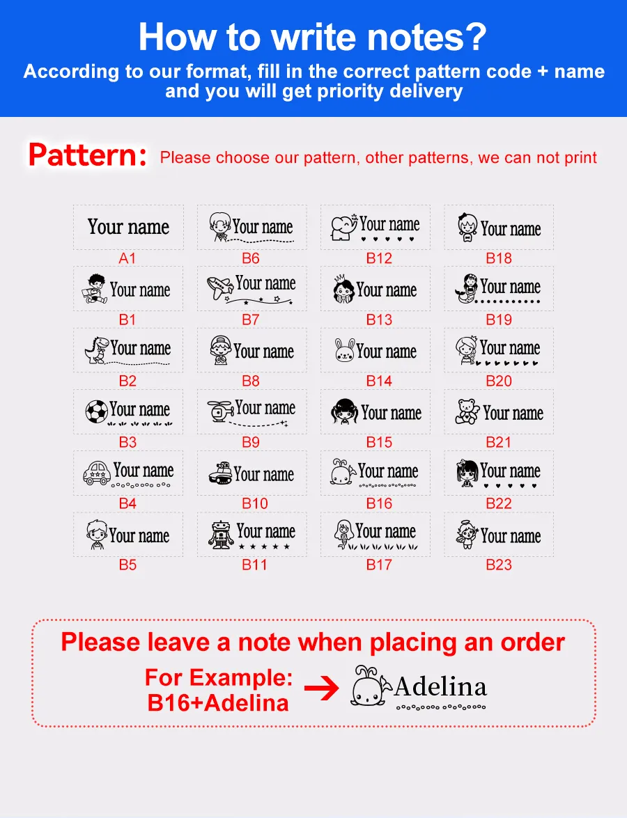 Customized children's name stamp,personalized waterproof stamp for school uniform ,boy's and girl's personalized ink pad stamps
