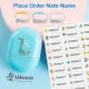 Customized children's name stamp,personalized waterproof stamp for school uniform ,boy's and girl's personalized ink pad stamps