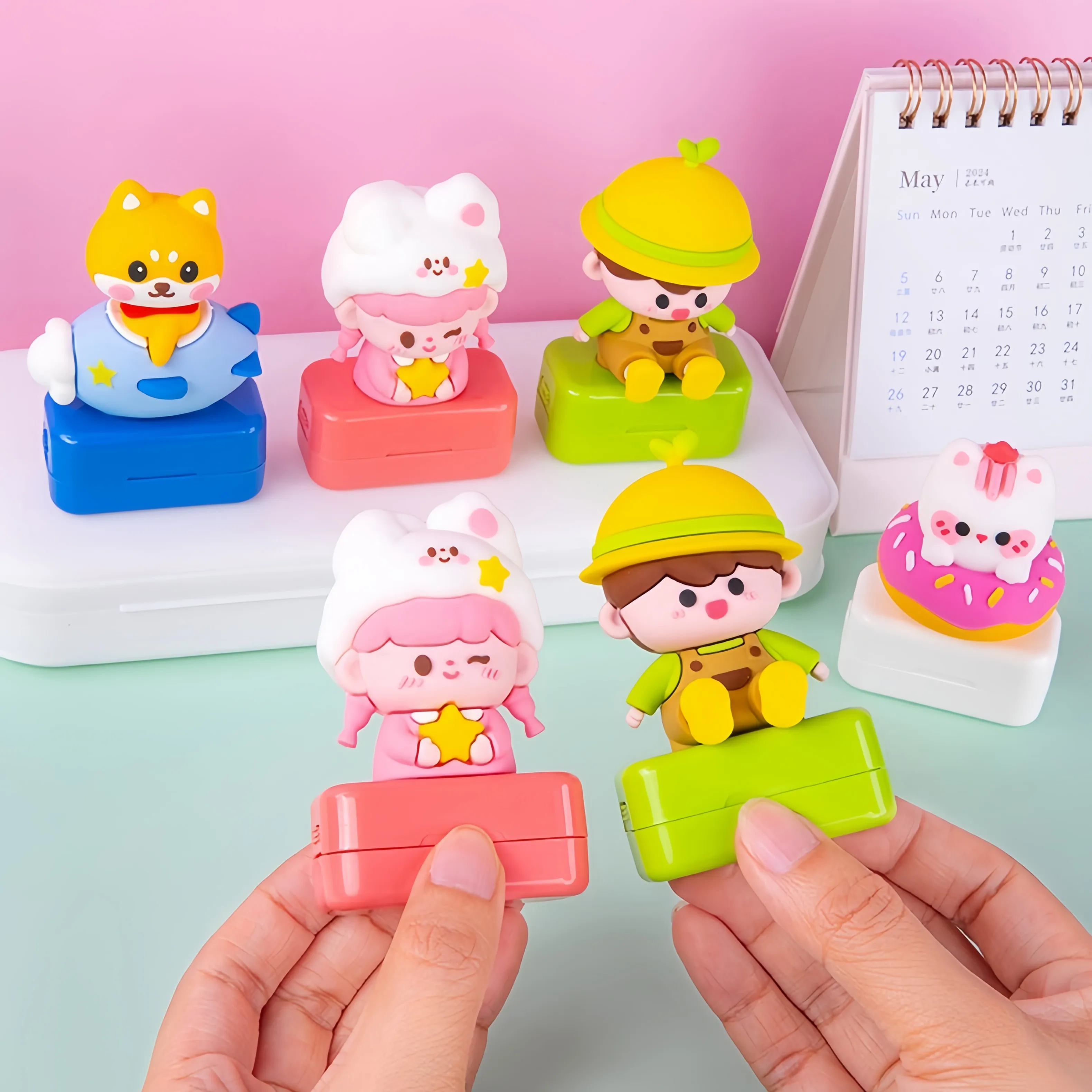 Customized children's name stamp,personalized waterproof stamp for clothing,Men's and women's personalized ink pad stamps