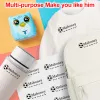 Customized Name Stamp for Kids - Reusable Waterproof Seal with Black Ink, Personalized Kindergarten Gift for Students & Toddlers