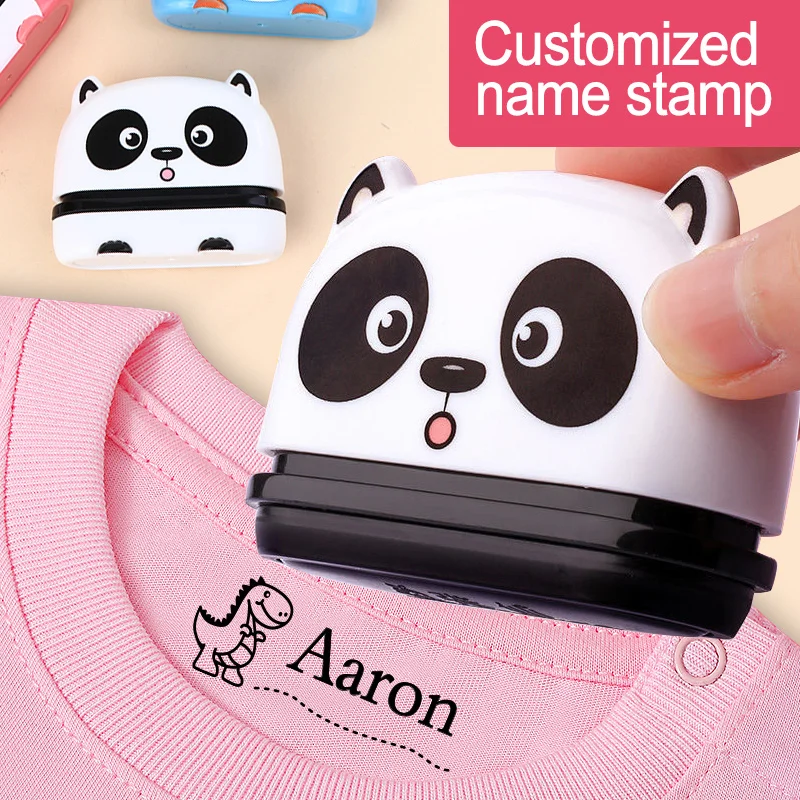 Custom Name Stamp Paint Kit for Kids - Waterproof Baby Seal with Personalization, Perfect Kindergarten Gift & School Supplies