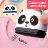 Custom Name Stamp Paint Kit for Kids - Waterproof Baby Seal with Personalization, Perfect Kindergarten Gift & School Supplies