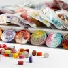 100 Pcs Wax Print Beads Retro Wax Seal for Stamps Sealing Macaron Gold Wedding Birthday Wax Lacquer for Seals Lacre Wax Seal