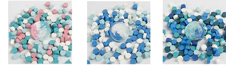 100 Pcs Wax Print Beads Retro Wax Seal for Stamps Sealing Macaron Gold Wedding Birthday Wax Lacquer for Seals Lacre Wax Seal