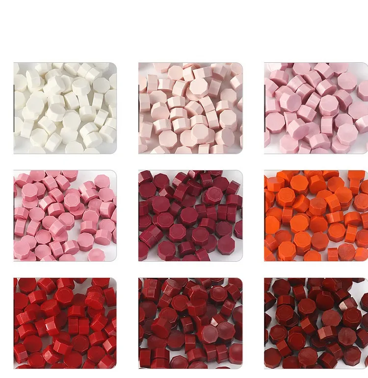 100 Pcs Wax Print Beads Retro Wax Seal for Stamps Sealing Macaron Gold Wedding Birthday Wax Lacquer for Seals Lacre Wax Seal