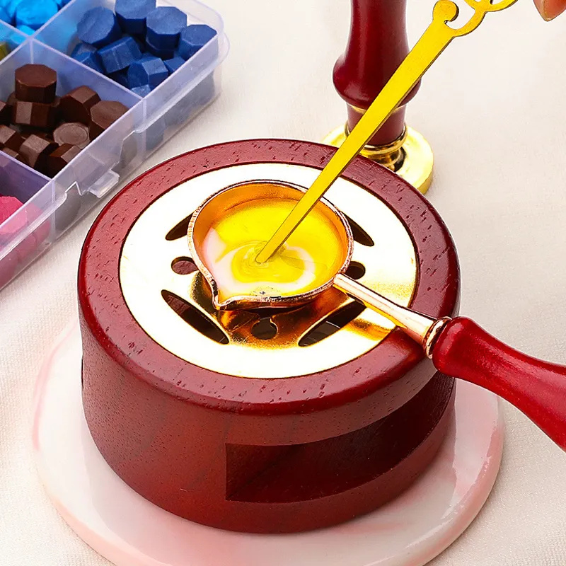 Wax Seal Stamp Set Kit Sealing Wax Storage Box Seal Furnace Craft Supplies For Wax Seal Christmas Wedding Invitation Decoration