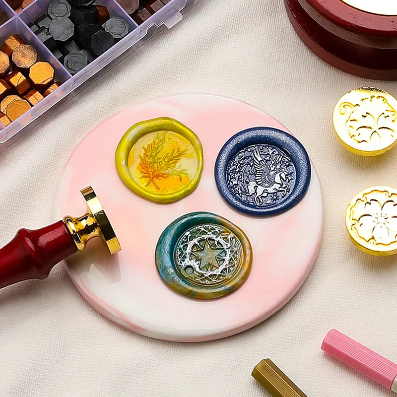 Wax Seal Stamp Set Kit Sealing Wax Storage Box Seal Furnace Craft Supplies For Wax Seal Christmas Wedding Invitation Decoration