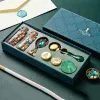Wax Seal Stamp Set Vintage Kit Luxury Wedding Invitation Postcard Sealing Wax Beads Seal Stamp Melting Gift Packing Box HCS001