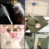 17Pcs/set Wax Seal Stamp Kit Lacquered Sealing DIY Decoration For Wedding Valentine's Day Party Invitation Scrapbook Craft Gifts
