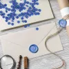 17Pcs/set Wax Seal Stamp Kit Lacquered Sealing DIY Decoration For Wedding Valentine's Day Party Invitation Scrapbook Craft Gifts