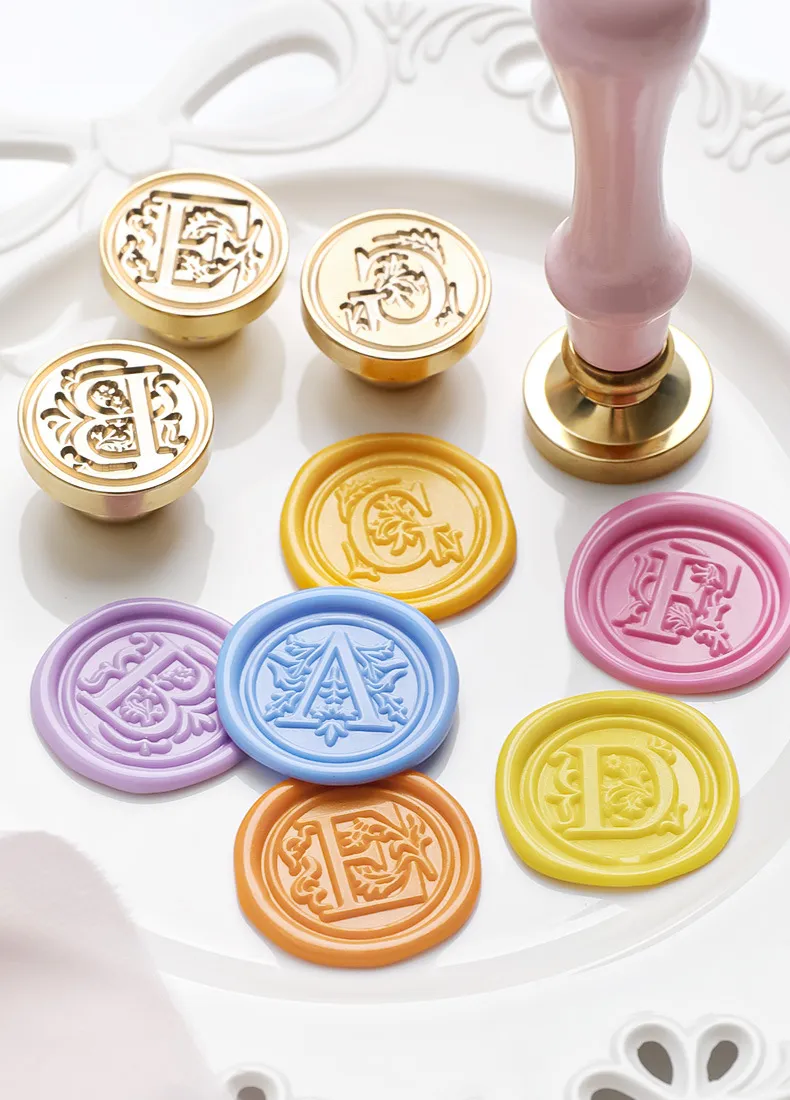 Sealing wax for stamp Head letter Retro seal kit nail Silicone stamps logo for scrapbooking surgut print set wedding craft soaps