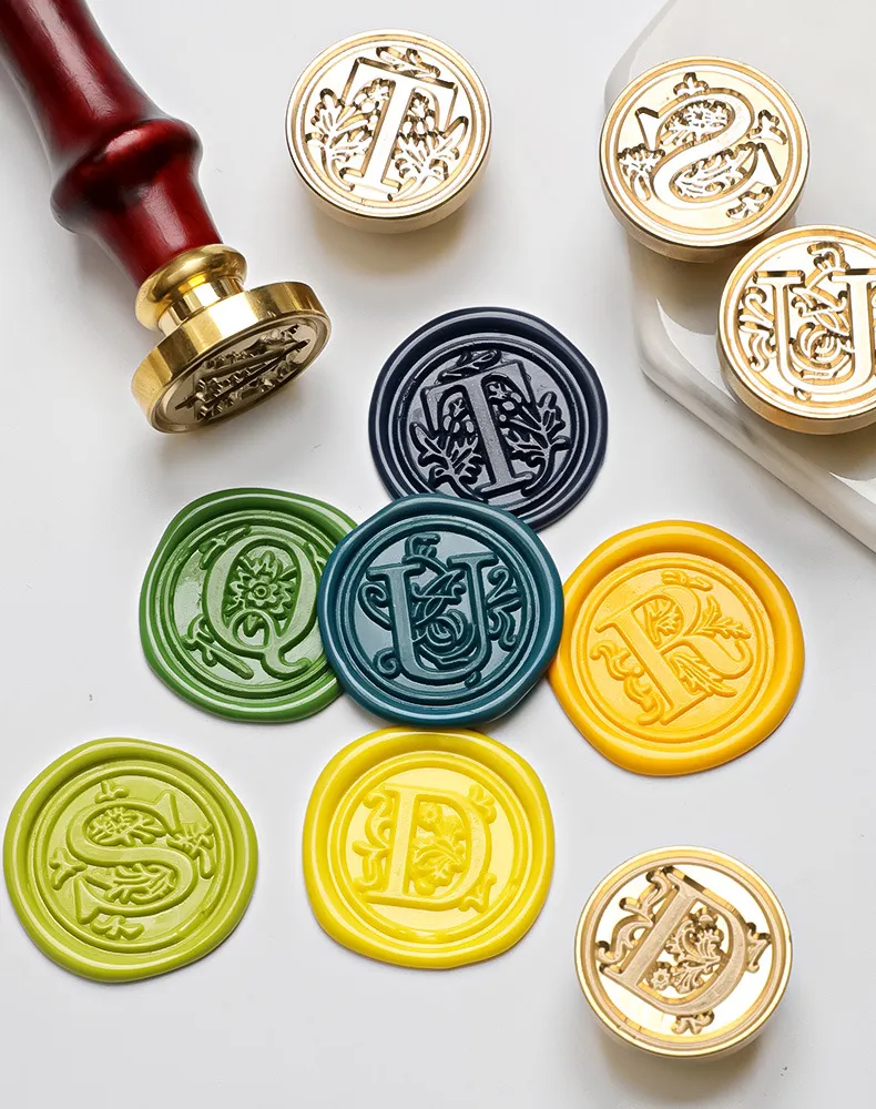 Sealing wax for stamp Head letter Retro seal kit nail Silicone stamps logo for scrapbooking surgut print set wedding craft soaps