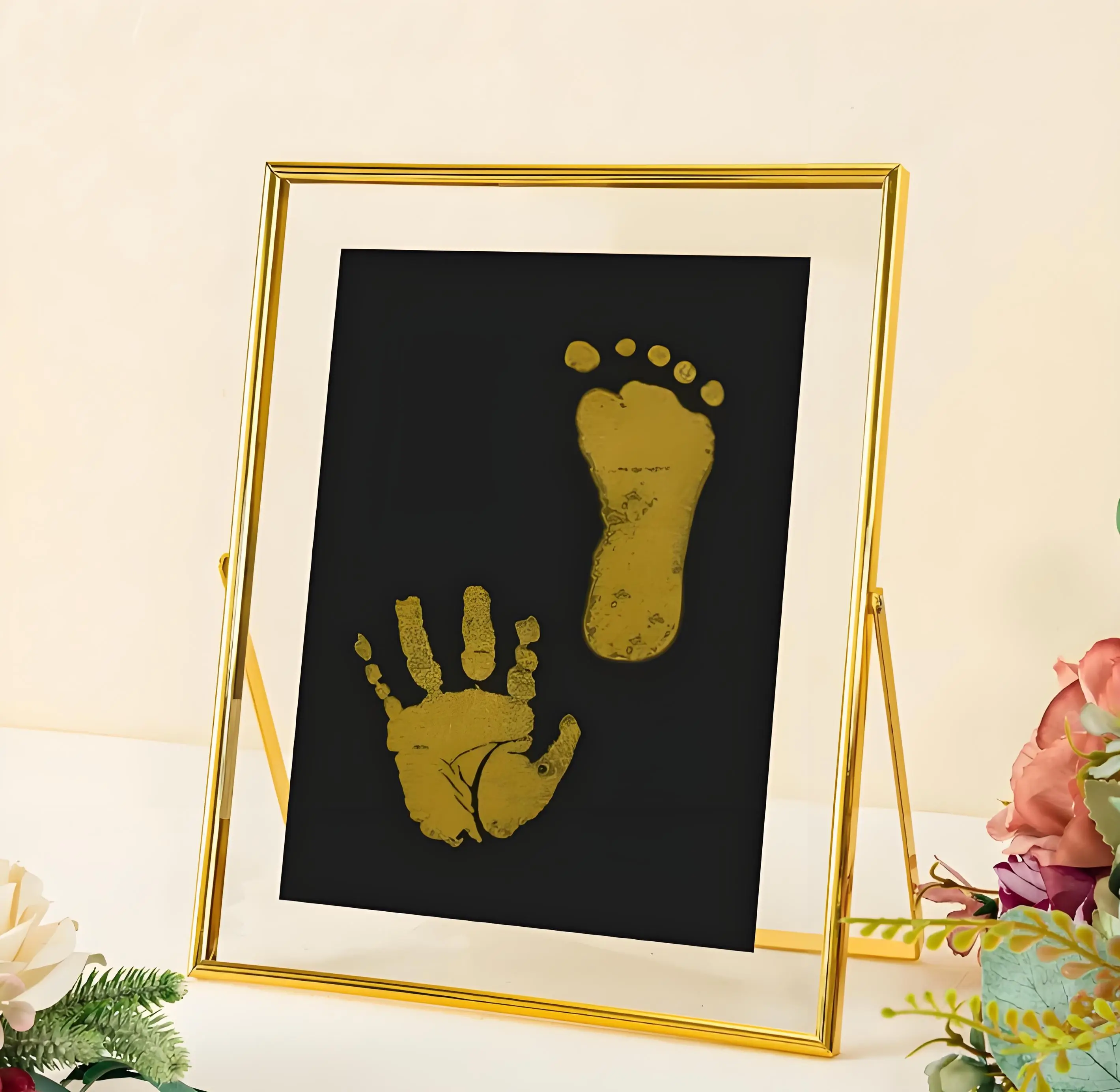 Large Inkpad for Baby Handprint Footprint Newborn Baby Souvenirs Non-Toxic, Pet Inkpads