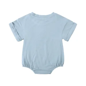 Bamboo Fiber Baby Girl Bodysuit Fashion Solid Short Sleeve Baby Boy Clothes Summer Newborn Clothes Knitted Romper 3-24 Months