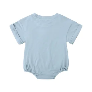 Bamboo Fiber Baby Girl Bodysuit Fashion Solid Short Sleeve Baby Boy Clothes Summer Newborn Clothes Knitted Romper 3-24 Months