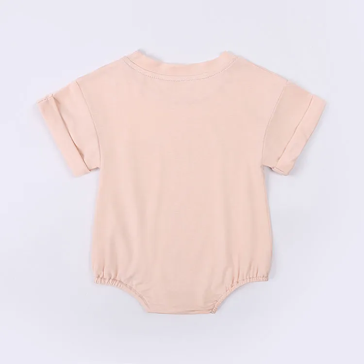 Bamboo Fiber Baby Girl Bodysuit Fashion Solid Short Sleeve Baby Boy Clothes Summer Newborn Clothes Knitted Romper 3-24 Months