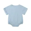 Bamboo Fiber Baby Girl Bodysuit Fashion Solid Short Sleeve Baby Boy Clothes Summer Newborn Clothes Knitted Romper 3-24 Months