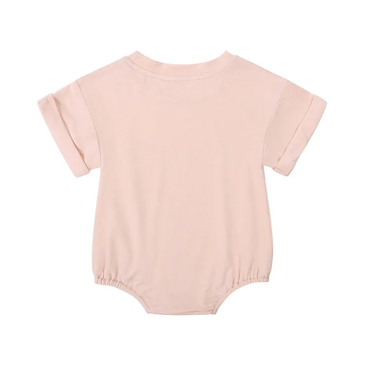 Bamboo Fiber Baby Girl Bodysuit Fashion Solid Short Sleeve Baby Boy Clothes Summer Newborn Clothes Knitted Romper 3-24 Months