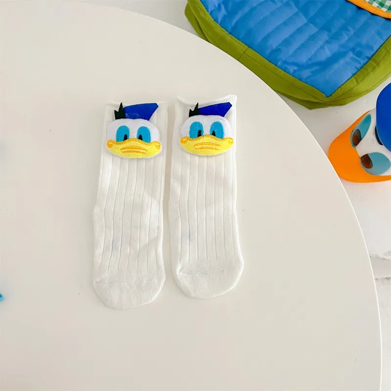 Donald Duck Bodysuits One-Pieces Baby Clothes 0-2 Years Old Cartoon Style Loose Wrap Ass Crawling Suit K594-1