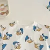 Donald Duck Bodysuits One-Pieces Baby Clothes 0-2 Years Old Cartoon Style Loose Wrap Ass Crawling Suit K594-1