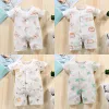 New Baby Newborn Clothes Baby Short-sleeved Jumpsuit 0-2 Years Old Boys Girls Romper Children Wrapping Clothes