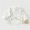 Newborn Baby Top 0-3M Delivery Room Baby Close Fitting Jacket, Soft Pure Cotton Clothing for Male and Female Babies